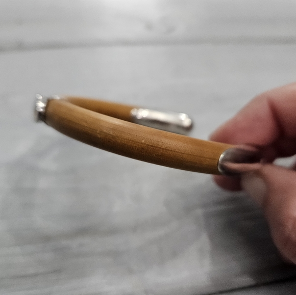 RARE Tiffany & Co Rattan Bamboo Elsa Peretti Sterling Cuff - Picture 6 of 16